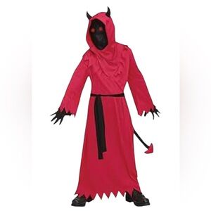 NWT Fun‎ World Kids Unisex Fade In & Out Devil Halloween Costume Cosplay